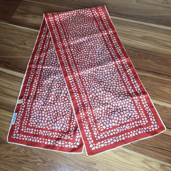 Lot Of 3 Vintage Scarves Echo Carson Pirie Scott Trevira Italy Paisley Striped - Picture 4 of 9